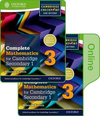 Complete Mathematics for Cambridge Lower Secondary Book 3: Libro del alumno impreso y en línea - Complete Mathematics for Cambridge Lower Secondary Book 3: Print and Online Student Book