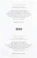 Informes de sentencias, opiniones consultivas y providencias: Solicitud de revisión de la sentencia de 23 de mayo de 2008 en el caso relativo a la soberanía sobre Pe - Reports of Judgments, Advisory Opinions and Orders: Application for Revision of the Judgment of 23 May 2008 in the Case Concerning Sovereignty Over Pe