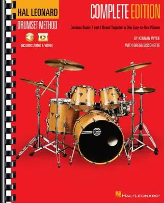 Hal Leonard Drumset Method - Complete Edition: Books 1 & 2 with Video and Audio