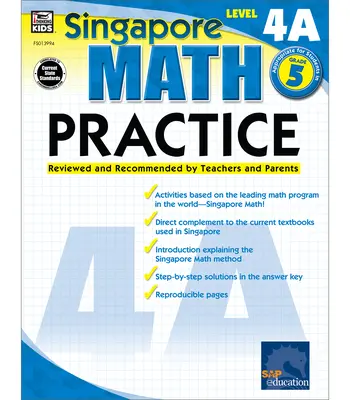 Práctica de matemáticas, 5º curso: revisada y recomendada por profesores y padres - Math Practice, Grade 5: Reviewed and Recommended by Teachers and Parents