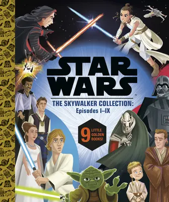 Star Wars Episodios I - IX: Colección Pequeño Libro de Oro (Star Wars) - Star Wars Episodes I - IX: A Little Golden Book Collection (Star Wars)