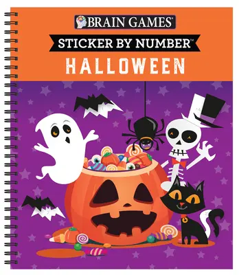 Juegos de ingenio - Sticker by Number: Halloween - Brain Games - Sticker by Number: Halloween