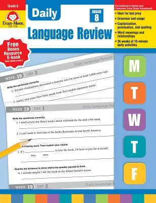 Repaso diario de lengua, 8º curso Te - Daily Language Review, Grade 8 Te