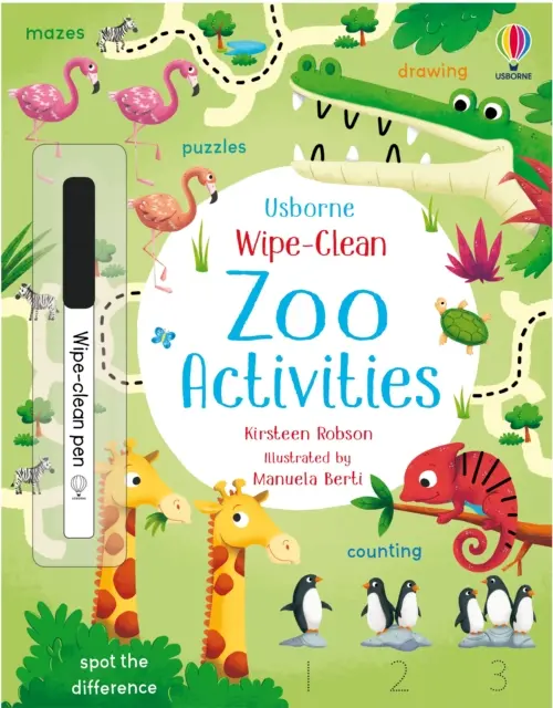 Actividades para limpiar el zoo - Wipe-Clean Zoo Activities