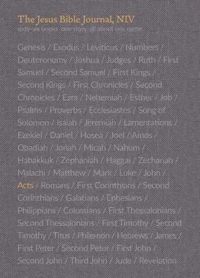 La Biblia de Jesús, Hechos, Niv, Rústica, Impresión cómoda - The Jesus Bible Journal, Acts, Niv, Paperback, Comfort Print