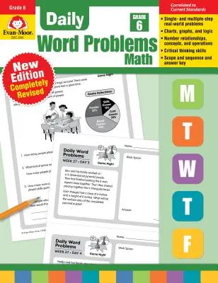 Problemas de palabras diarios, 6.º curso - Daily Word Problems, Grade 6