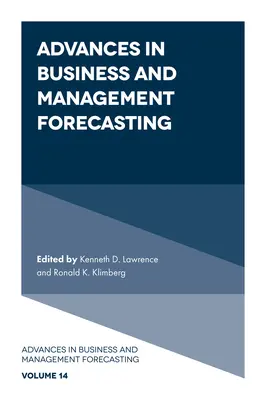 Avances en previsión empresarial y de gestión - Advances in Business and Management Forecasting