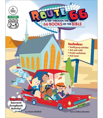 Ruta 66: Un viaje a través de los 66 libros de la Biblia, Grados 2 - 5 - Route 66: A Trip Through the 66 Books of the Bible, Grades 2 - 5