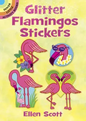 Pegatinas de Flamencos con Purpurina - Glitter Flamingos Stickers