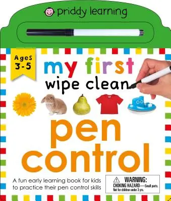 Mi primera limpieza: Control del bolígrafo: Un divertido libro de aprendizaje temprano para que los niños practiquen sus habilidades con el bolígrafo - My First Wipe Clean: Pen Control: A Fun Early Learning Book for Kids to Practice Their Pen Control Skills