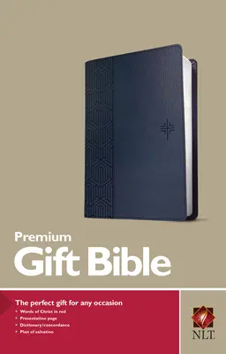 Biblia de regalo Premium NLT (Letra roja, símil piel, azul) - Premium Gift Bible NLT (Red Letter, Leatherlike, Blue)