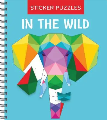 Juegos de ingenio - Pegatina por letras: En la naturaleza (Puzzles de pegatinas - Libro de actividades para niños) - Brain Games - Sticker by Letter: In the Wild (Sticker Puzzles - Kids Activity Book)