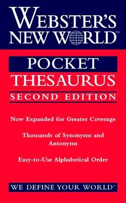 Tesauro de bolsillo Webster's New World, segunda edición - Webster's New World Pocket Thesaurus, Second Edition