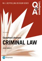 Law Express Pregunta y Respuesta: Derecho Penal, 5ª edición - Law Express Question and Answer: Criminal Law, 5th edition