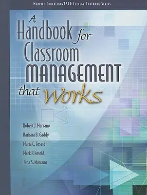 Manual para una gestión eficaz del aula - A Handbook for Classroom Management That Works