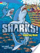 Tiburones Libro para colorear - Sharks! Coloring Book