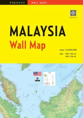 Mapa mural de Malasia Primera edición - Malaysia Wall Map First Edition