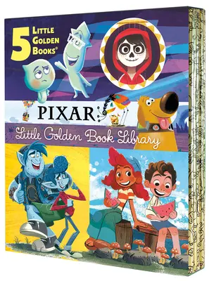 Biblioteca Pequeño Libro de Oro Pixar (Disney/Pixar): Coco, Up, Adelante, Alma, Luca - Pixar Little Golden Book Library (Disney/Pixar): Coco, Up, Onward, Soul, Luca