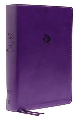 Kjv, Biblia de la Vida Llena del Espíritu, Tercera Edición, Leathersoft, Morado, Edición Letra Roja, Impresión Confort: Equipando el Reino a Través del Poder de la Palabra - Kjv, Spirit-Filled Life Bible, Third Edition, Leathersoft, Purple, Red Letter Edition, Comfort Print: Kingdom Equipping Through the Power of the Word