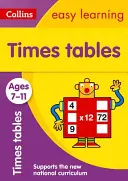 Collins Easy Learning Edad 7-11 -- Tablas de multiplicar Edad 7-11: Nueva Edición - Collins Easy Learning Age 7-11 -- Times Tables Ages 7-11: New Edition
