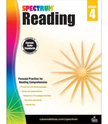 Spectrum Cuaderno de Lectura, 4º curso - Spectrum Reading Workbook, Grade 4