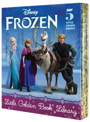 Frozen Biblioteca Pequeño Libro de Oro (Disney Frozen): Frozen; Un nuevo amigo reno; El día perfecto de Olaf; El mejor cumpleaños de todos; Olaf espera la primavera - Frozen Little Golden Book Library (Disney Frozen): Frozen; A New Reindeer Friend; Olaf's Perfect Day; The Best Birthday Ever; Olaf Waits for Spring