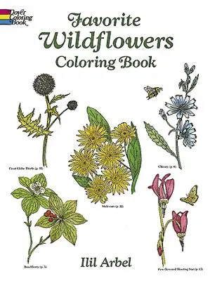 Libro para colorear de las flores silvestres favoritas - Favorite Wildflowers Coloring Book