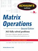 Esquema Schaum de Operaciones Matriciales - Schaum's Outline of Matrix Operations