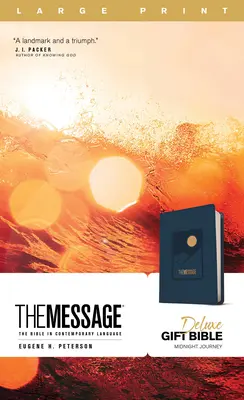 The Message Deluxe Gift Bible, Large Print (Leather-Look, Navy): La Biblia en lenguaje contemporáneo - The Message Deluxe Gift Bible, Large Print (Leather-Look, Navy): The Bible in Contemporary Language