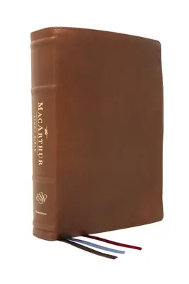 La Esv, Biblia de Estudio MacArthur, 2ª Edición, Piel de cabra de primera calidad, Marrón, Colección Premier: Desatando la verdad de Dios verso a verso - The Esv, MacArthur Study Bible, 2nd Edition, Premium Goatskin Leather, Brown, Premier Collection: Unleashing God's Truth One Verse at a Time