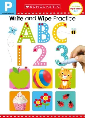 ABC 123 Escribir y Limpiar Libro Flip: Scholastic Early Learners (Escribir y borrar) - ABC 123 Write and Wipe Flip Book: Scholastic Early Learners (Write and Wipe)
