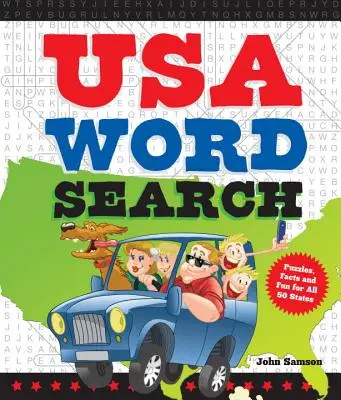 Sopa de letras USA: Puzzles, Datos y Diversión para 50 Estados - USA Word Search: Puzzles, Facts, and Fun for 50 States