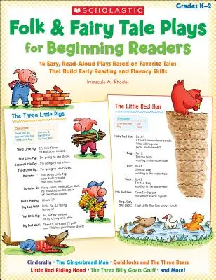 Folk & Fairy Tale Plays for Beginning Readers: 14 obras de teatro de lectura que fomentan la lectura y la fluidez tempranas - Folk & Fairy Tale Plays for Beginning Readers: 14 Readers Theater Plays That Build Early Reading and Fluency Skills