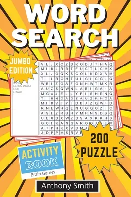 Sopa de letras (Edición Jumbo): 200 divertidas y desafiantes sopas de letras para adultos: 200 sopas de letras para adultos - Word Search Puzzle (Jumbo Edition): 200 Fun and Challenging Word Search For Adults: 200 Word Search For Adults