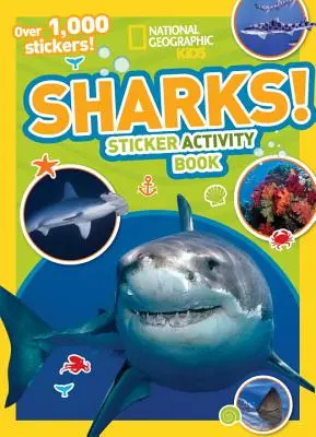 Libro de actividades con pegatinas de tiburones [Con pegatinas] - Sharks Sticker Activity Book [With Sticker(s)]