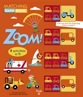 ¡Zoom! Libro de juegos de parejas: 4 actividades en 1 - Zoom! Matching Game Book: 4 Activities in 1!