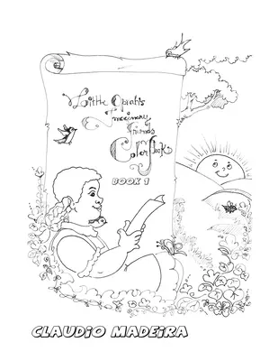 Libro para colorear de los amigos imaginarios de la pequeña Oprah - Little Oprah's Imaginary Friends Coloring Book