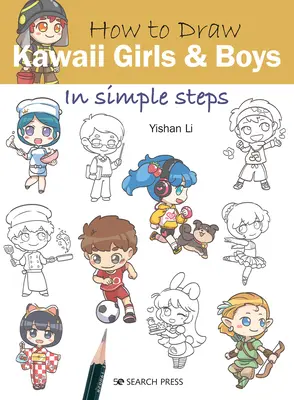 Cómo Dibujar Chicas y Chicos Kawaii en Pasos Sencillos - How to Draw Kawaii Girls and Boys in Simple Steps