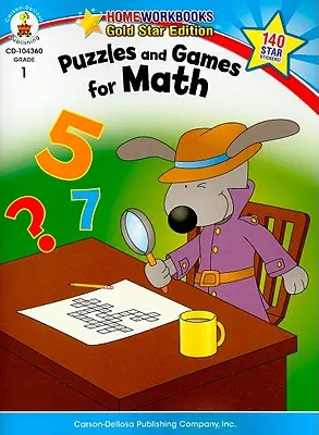 Rompecabezas y juegos de matemáticas, Grado 1: Gold Star Edition - Puzzles and Games for Math, Grade 1: Gold Star Edition