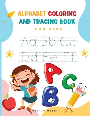 Libro de actividades y ejercicios de baloncesto para niños - Alphabet Coloring and Tracing Book for kids