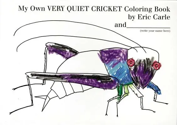 Libro para colorear Mi Grillo Silencioso - My Own Very Quiet Cricket Coloring Book