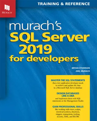 SQL Server 2019 para desarrolladores de Murach - Murach's SQL Server 2019 for Developers