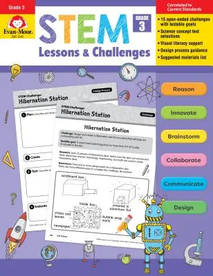 Lecciones de tallo y desafíos, Grado 3 - Stem Lessons and Challenges, Grade 3