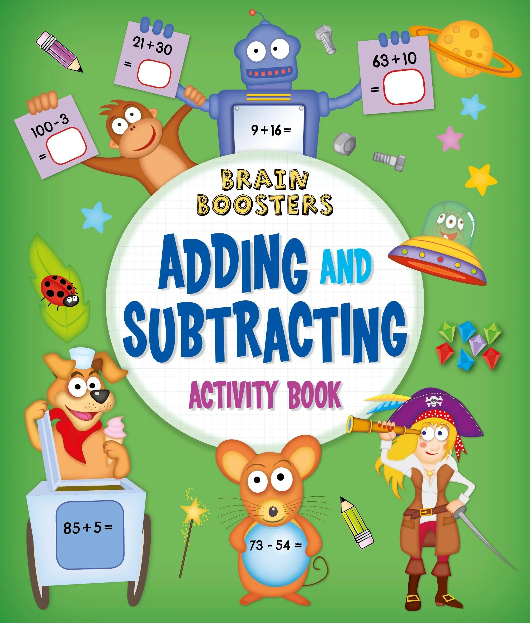 Brain Boosters: Libro de actividades de sumas y restas - Brain Boosters: Adding and Subtracting Activity Book