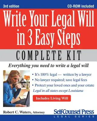 Redacte su testamento legal en 3 sencillos pasos [Con CDROM] - Write Your Legal Will in 3 Easy Steps [With CDROM]