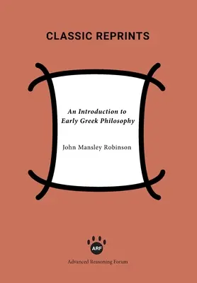 Introducción a la filosofía griega primitiva - An Introduction to Early Greek Philosophy
