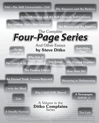 La serie completa de cuatro páginas y otros ensayos - The Complete Four-Page Series And Other Essays