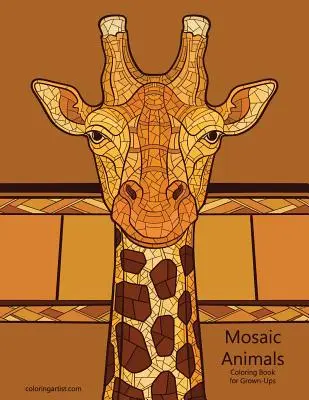 Libro para colorear de mosaicos de animales para adultos - Mosaic Animals Coloring Book for Grown-Ups