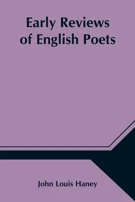 Primeras reseñas de poetas ingleses - Early Reviews of English Poets