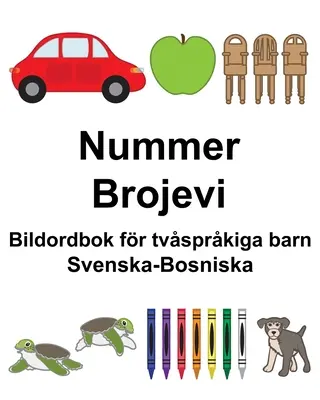 Libro bilingüe inglés-igrinya para niños - Svenska-Bosniska Nummer/Brojevi Bildordbok fr tvsprkiga barn